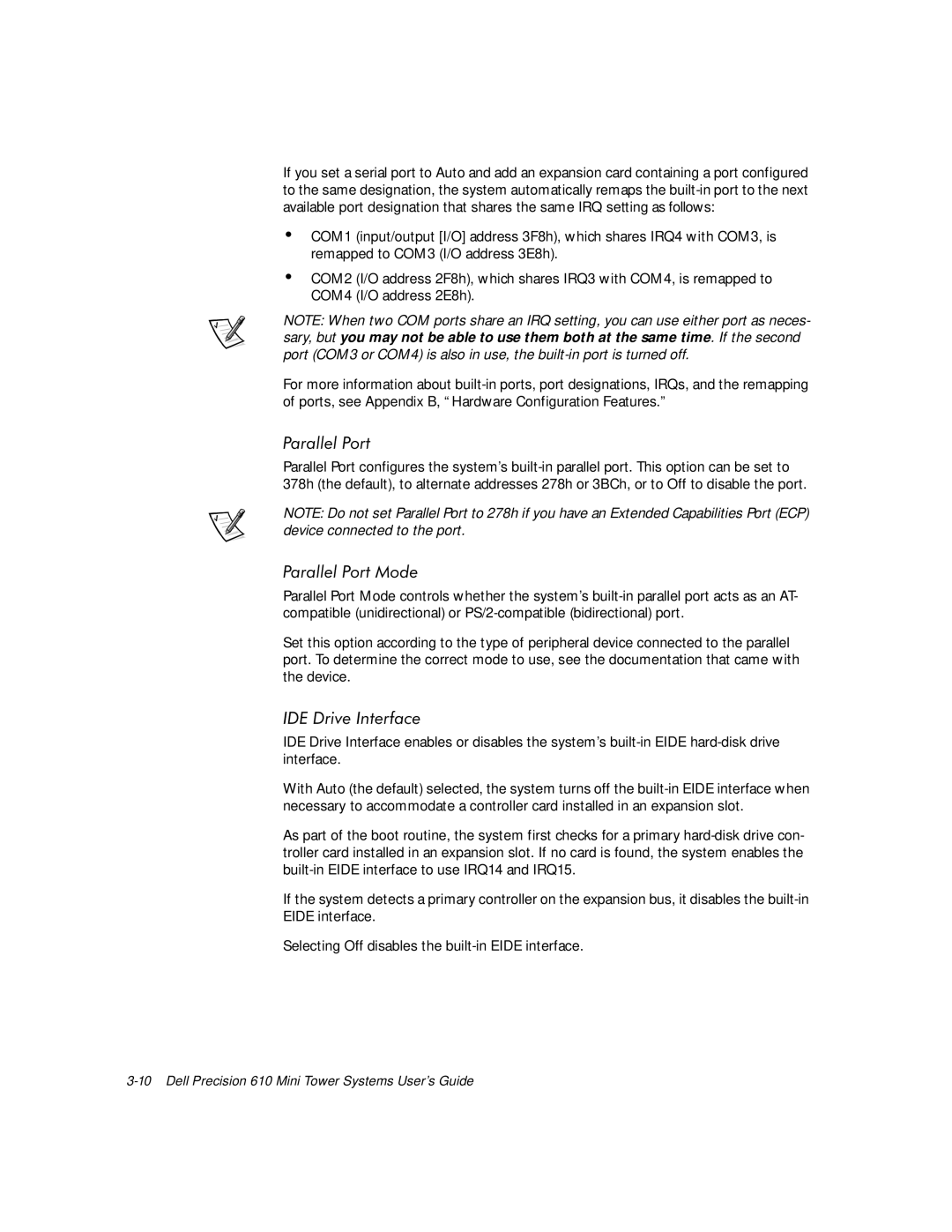 Dell 610 manual DeviceULYH,QWHUIDFH 