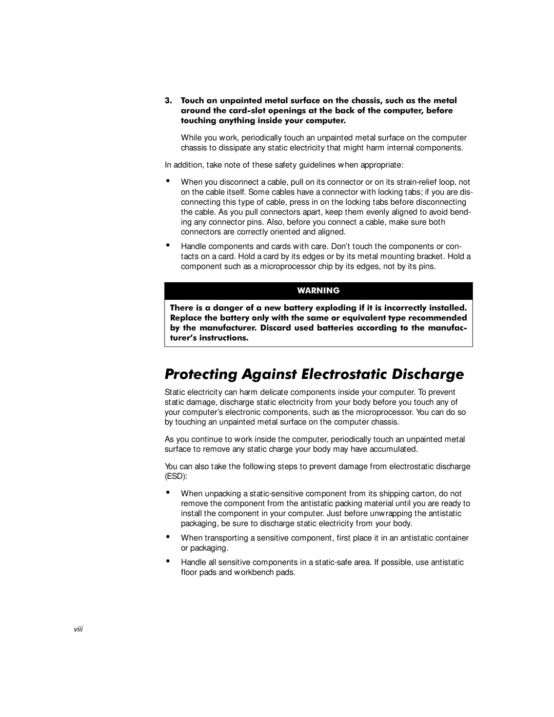 Dell 610 manual 3URWHFWLQJ$JDLQVWOHFWURVWDWLFLVFKDUJH, Connectors are correctly oriented and aligned 