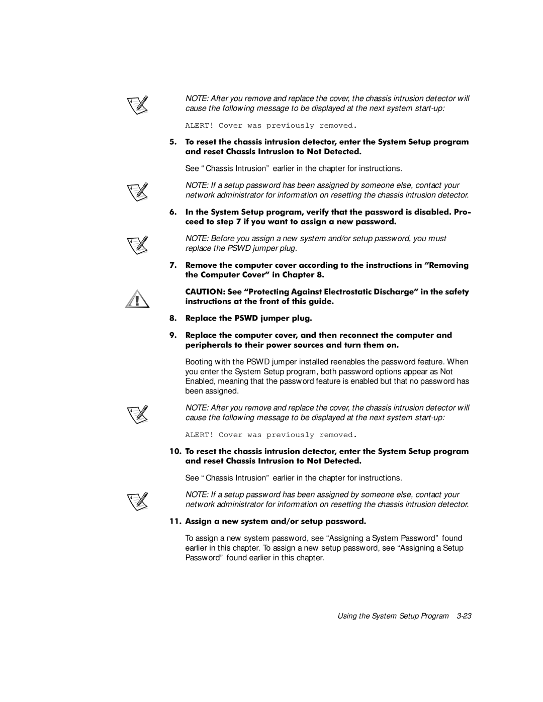 Dell 610 manual Using the System Setup Program 