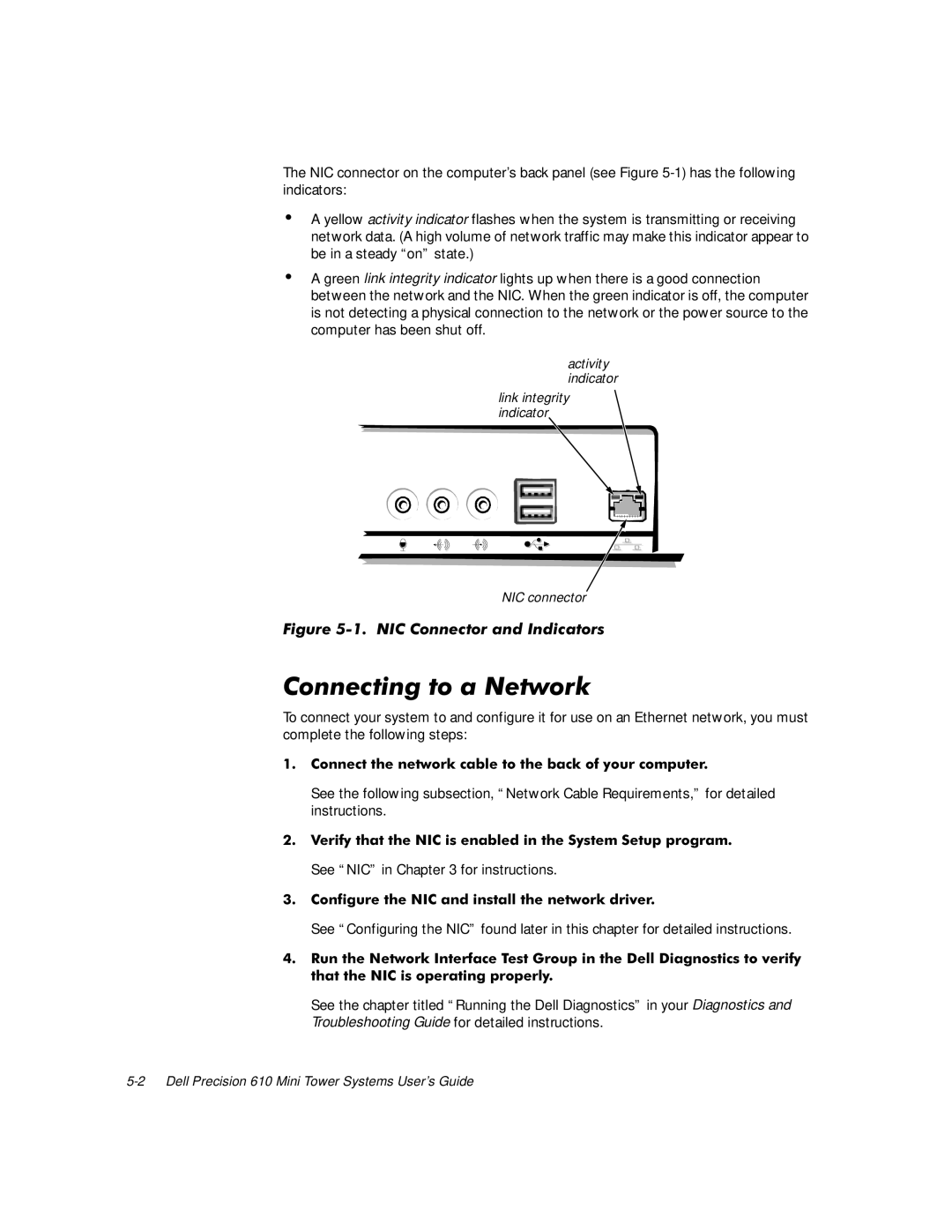 Dell 610 manual Ljxuh, RQQHFWLQJWRD1HWZRUN 