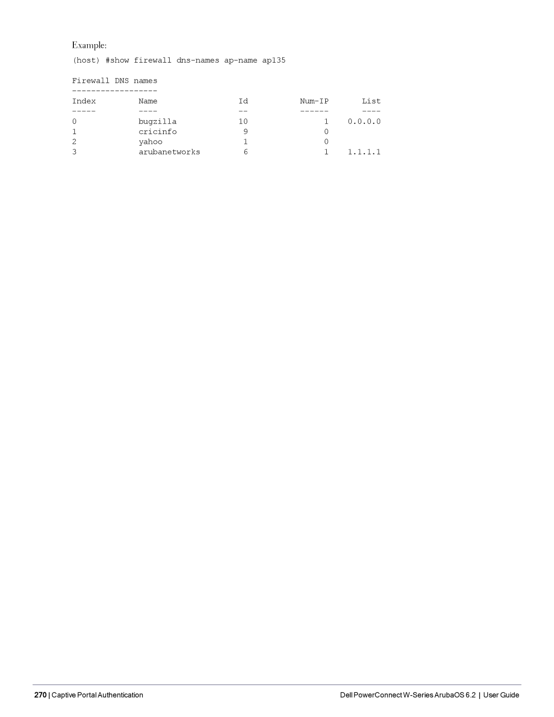 Dell 6.2 manual Example 