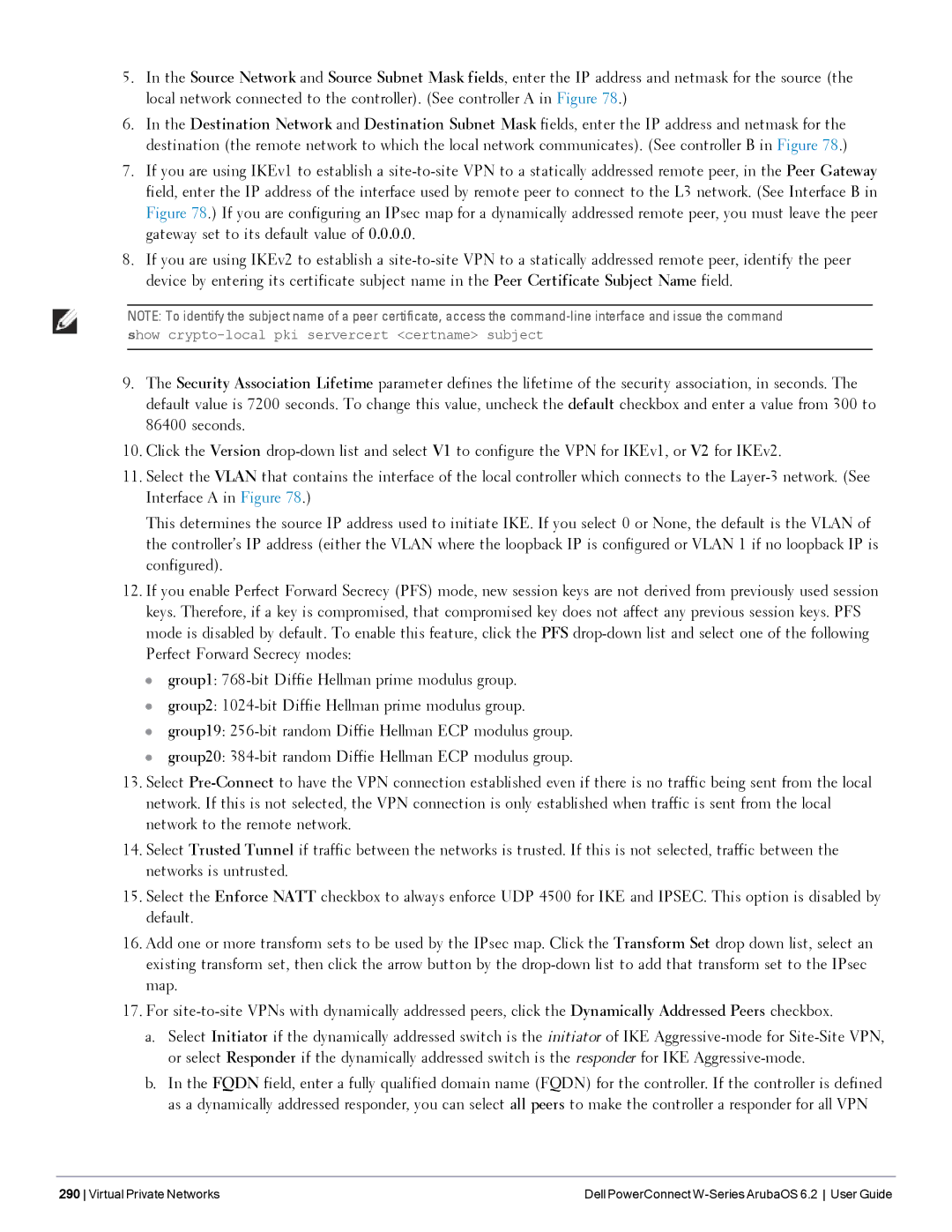 Dell 6.2 manual Show crypto-local pki servercert certname subject 