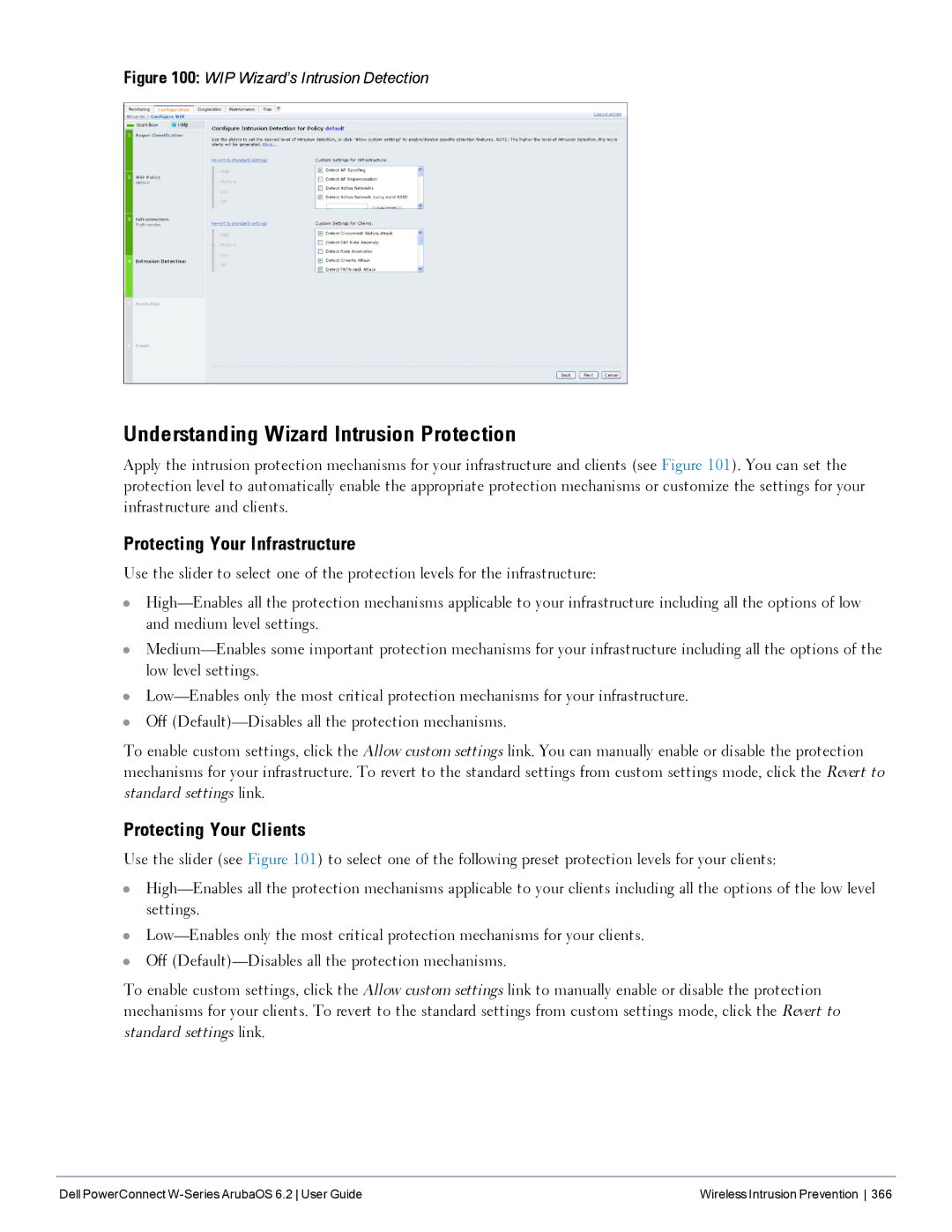Dell 6.2 manual Understanding Wizard Intrusion Protection, Protecting Your Infrastructure, Protecting Your Clients 
