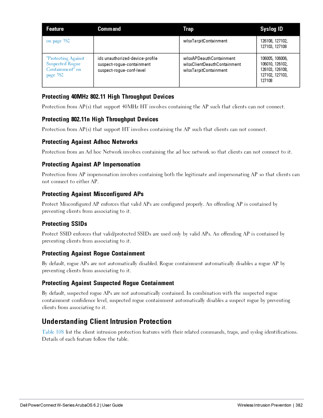 Dell 6.2 manual Understanding Client Intrusion Protection 