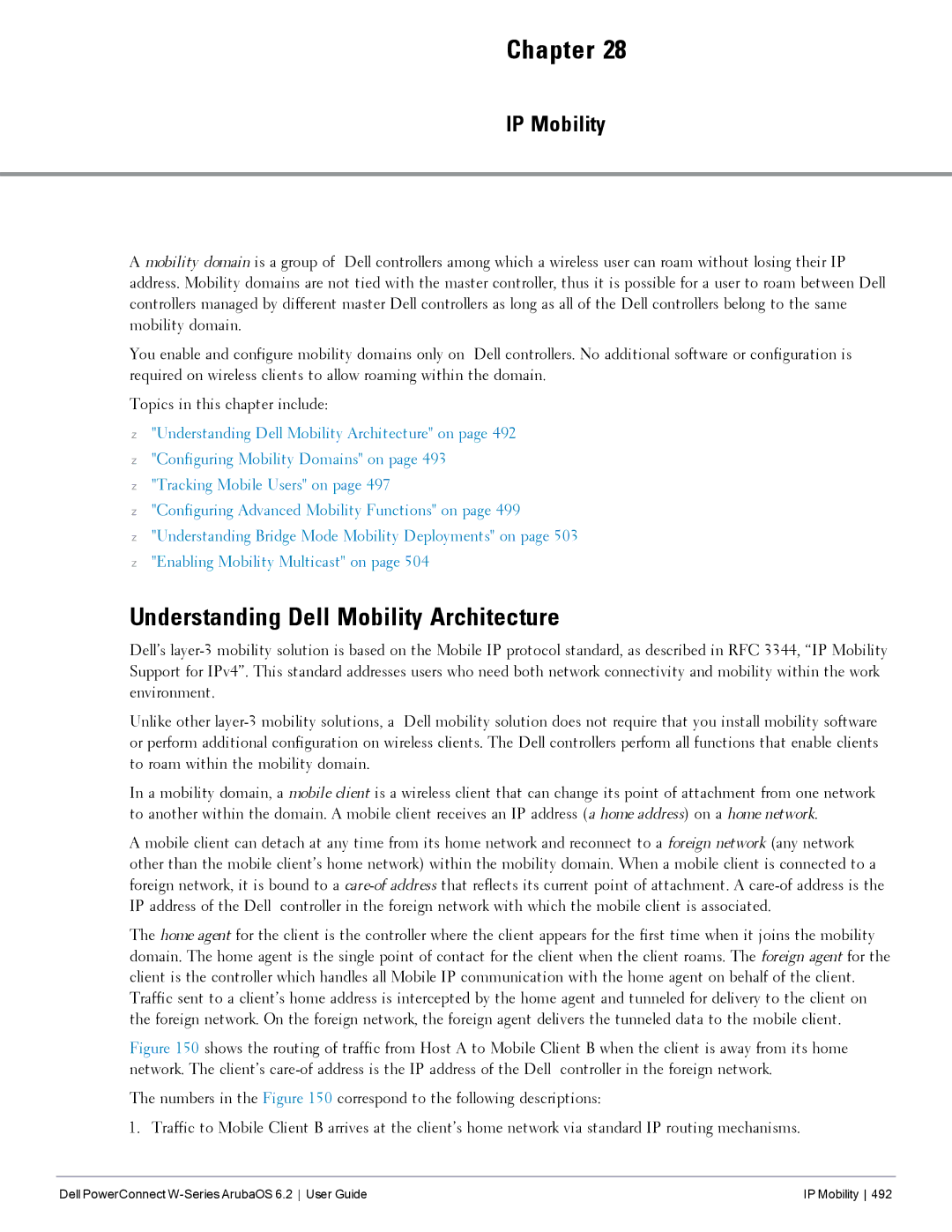 Dell 6.2 manual Understanding Dell Mobility Architecture, IP Mobility 