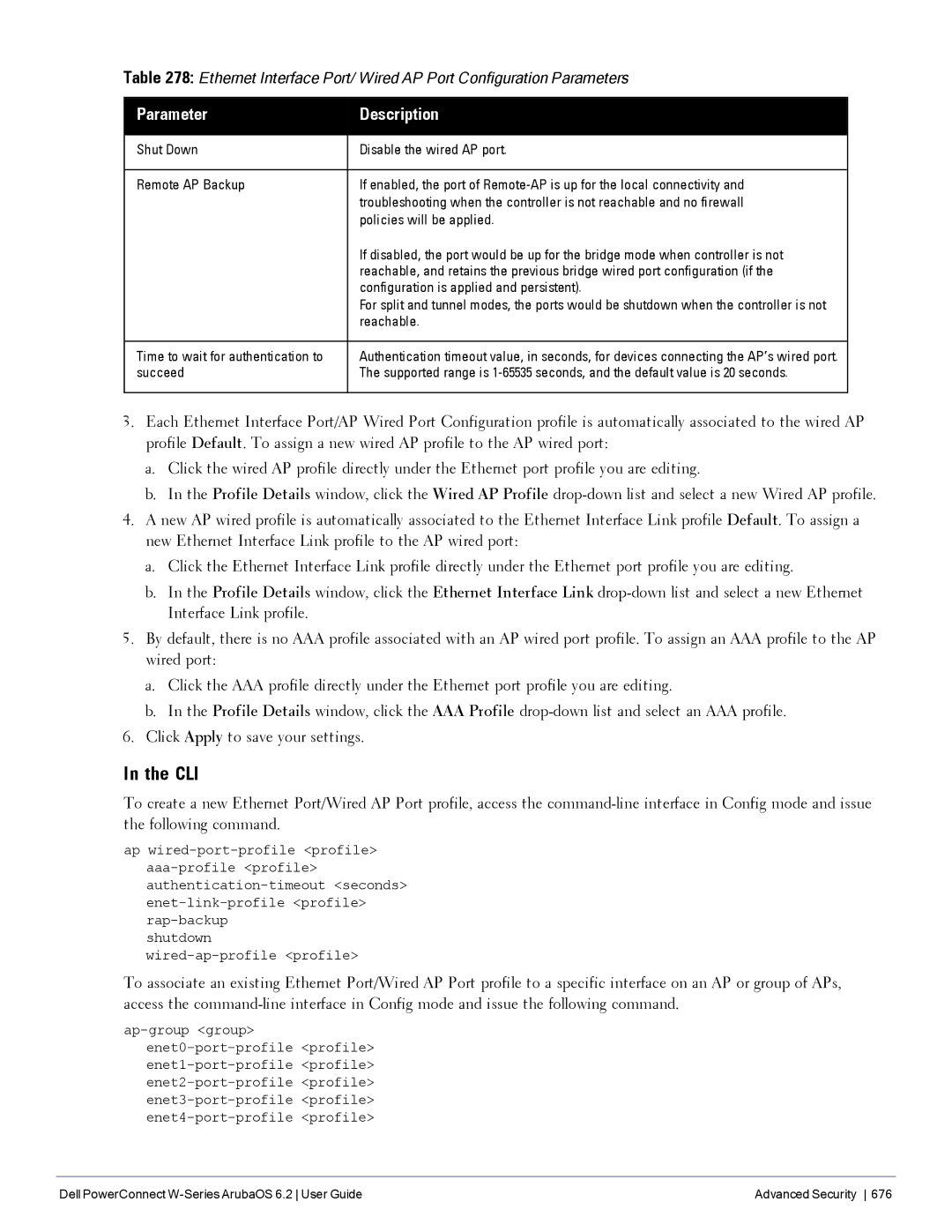 Dell 6.2 manual Time to wait for authentication to, Succeed 