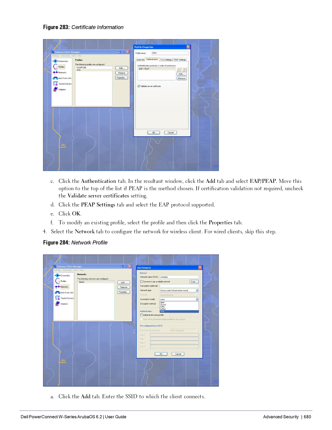 Dell 6.2 manual Certificate Information 