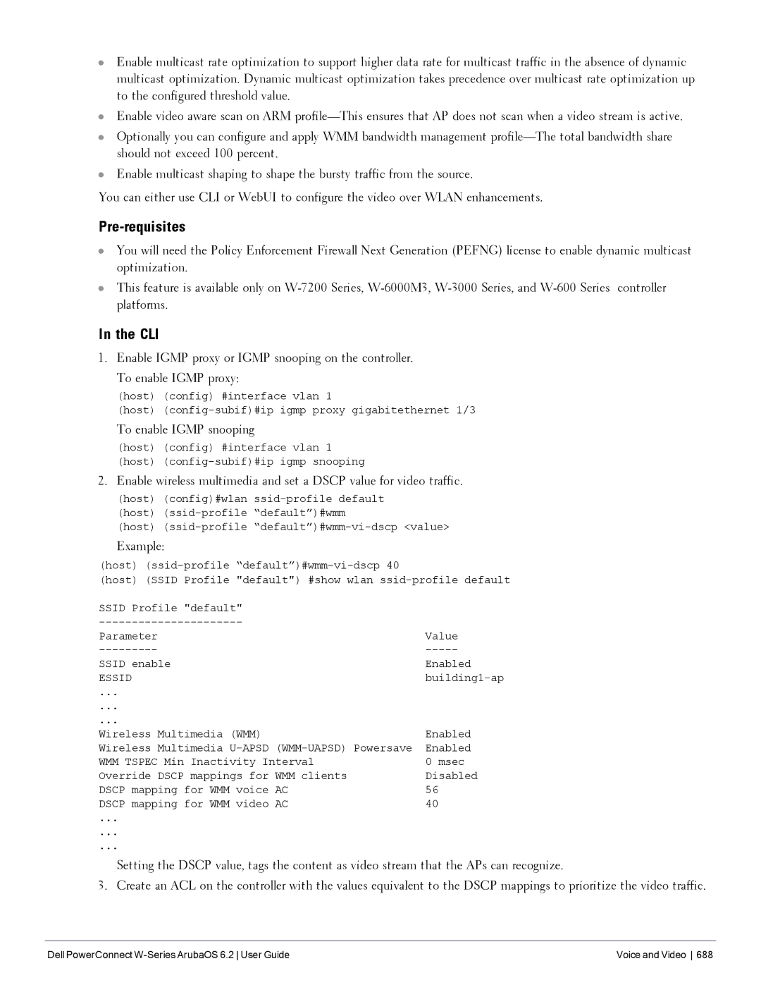 Dell 6.2 manual Pre-requisites, To enable Igmp snooping 