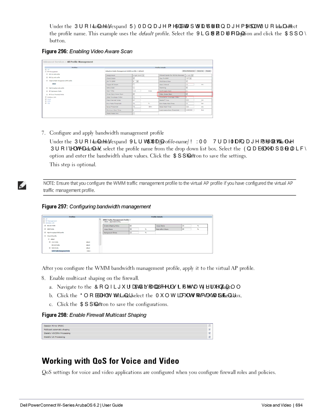 Dell 6.2 Working with QoS for Voice and Video, Configure and apply bandwidth management profile, This step is optional 