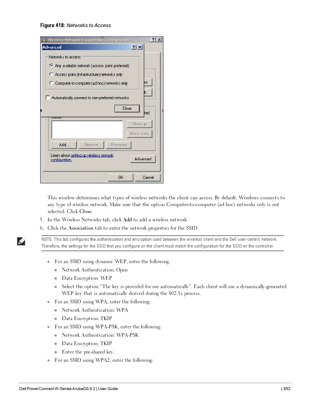 Dell 6.2 manual Networks to Access 