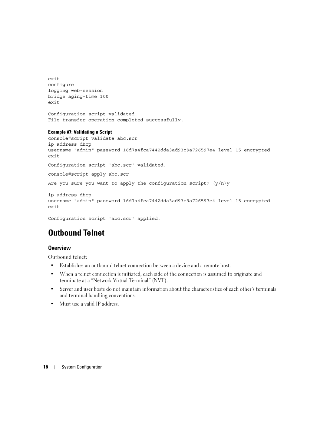 Dell 6200 SERIES manual Outbound Telnet, Overview 