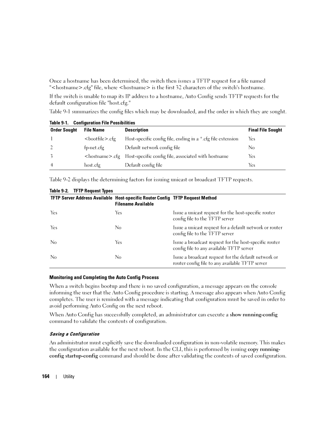 Dell 6200 SERIES manual Monitoring and Completing the Auto Config Process, 164 