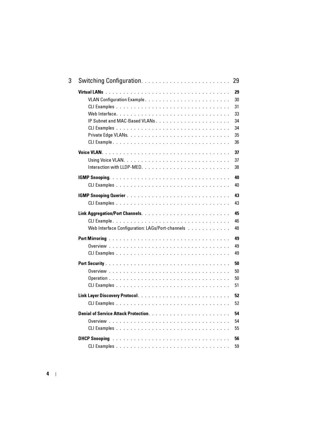 Dell 6200 SERIES manual Web Interface Configuration LAGs/Port-channels 