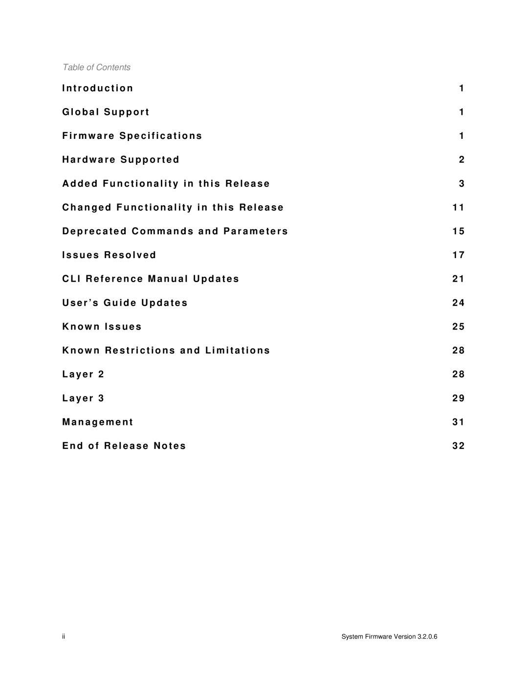 Dell 6248P, 6224P, 6224F specifications Table of Contents 