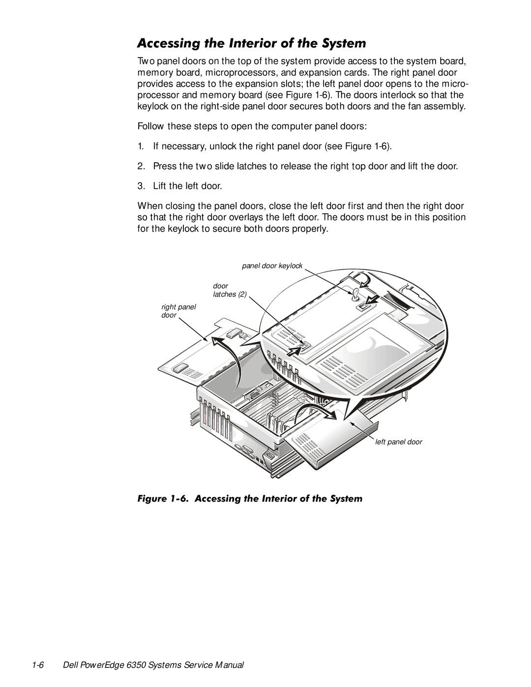 Dell 6350 manual Ljxuh, $FFHVVLQJWKH,QWHULRURIWKH6\VWHP 