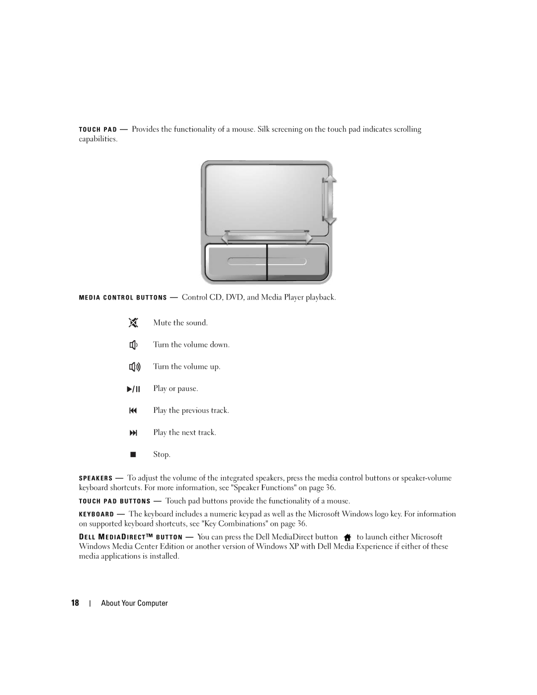 Dell 6400, E1505 owner manual About Your Computer 