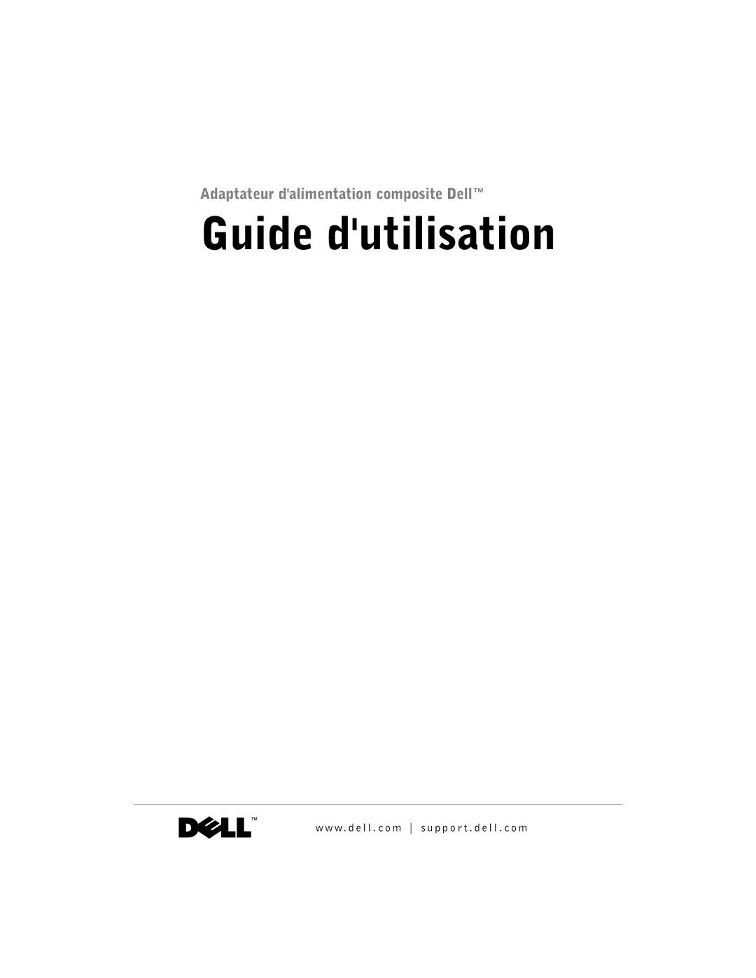 Dell 65-W AC/DC manual Guide dutilisation 