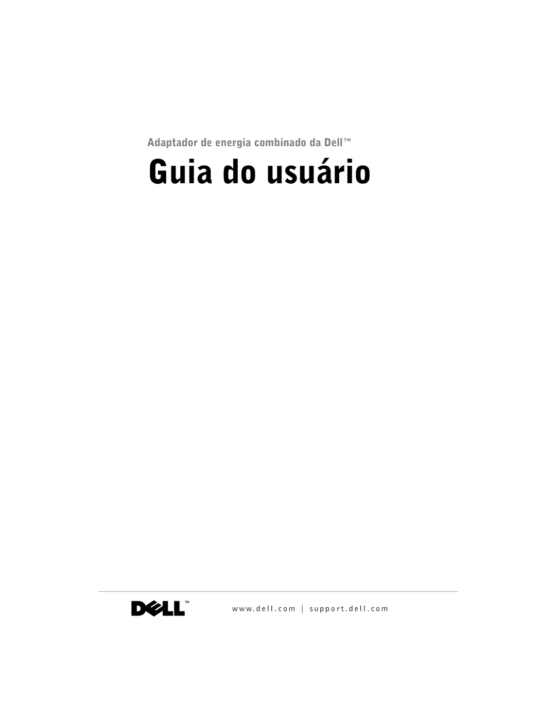 Dell 65-W AC/DC manual Guia do usuário 