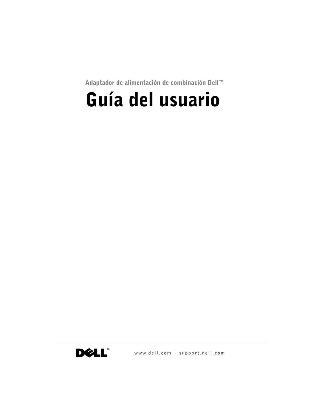 Dell 65-W AC/DC manual Guía del usuario 