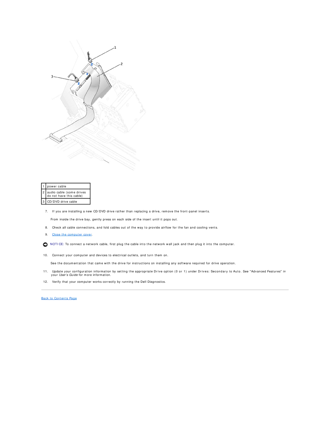 Dell 650 service manual Close the computer cover 