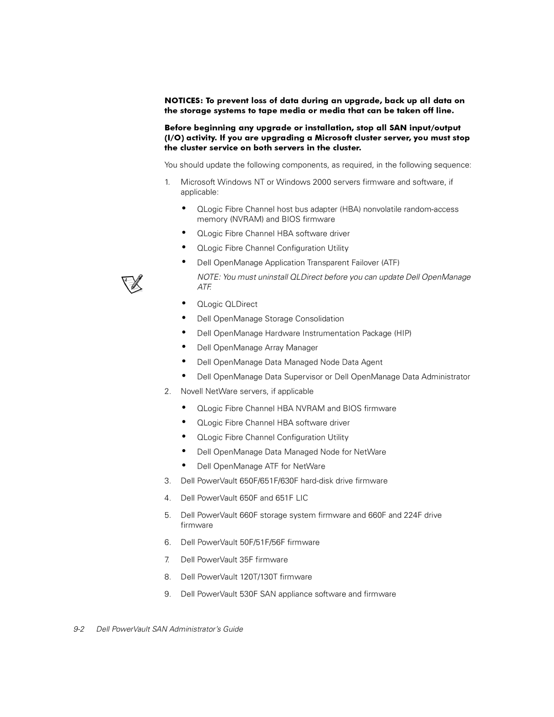 Dell 651F, 650F, 630F manual Dell PowerVault SAN Administrator’s Guide 