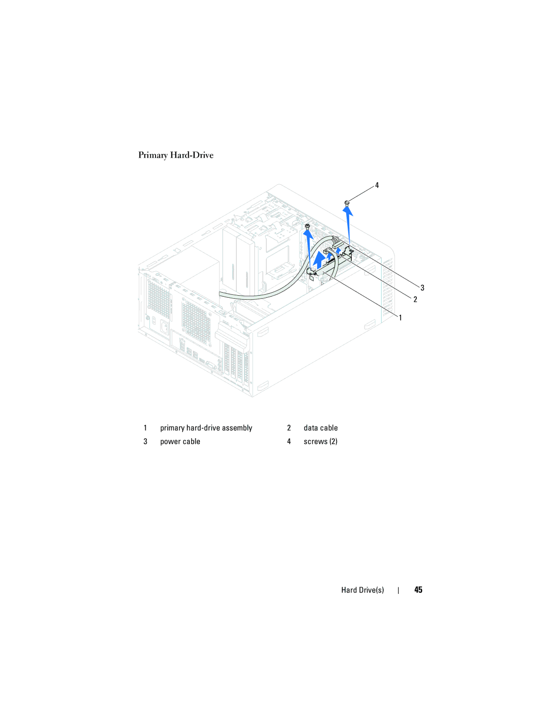 Dell 660 owner manual Primary Hard-Drive 