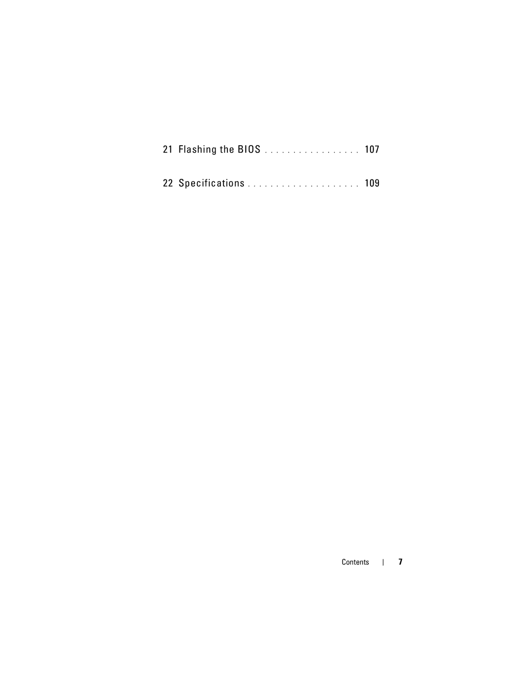 Dell 660 owner manual Flashing the Bios Specifications 