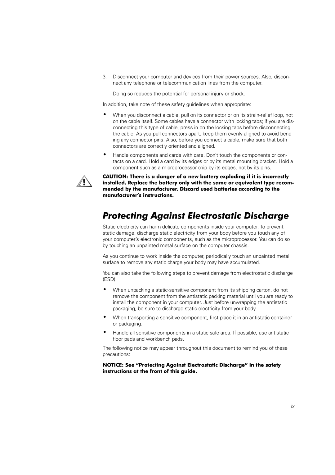 Dell 660F. 224F manual Protecting Against Electrostatic Discharge 