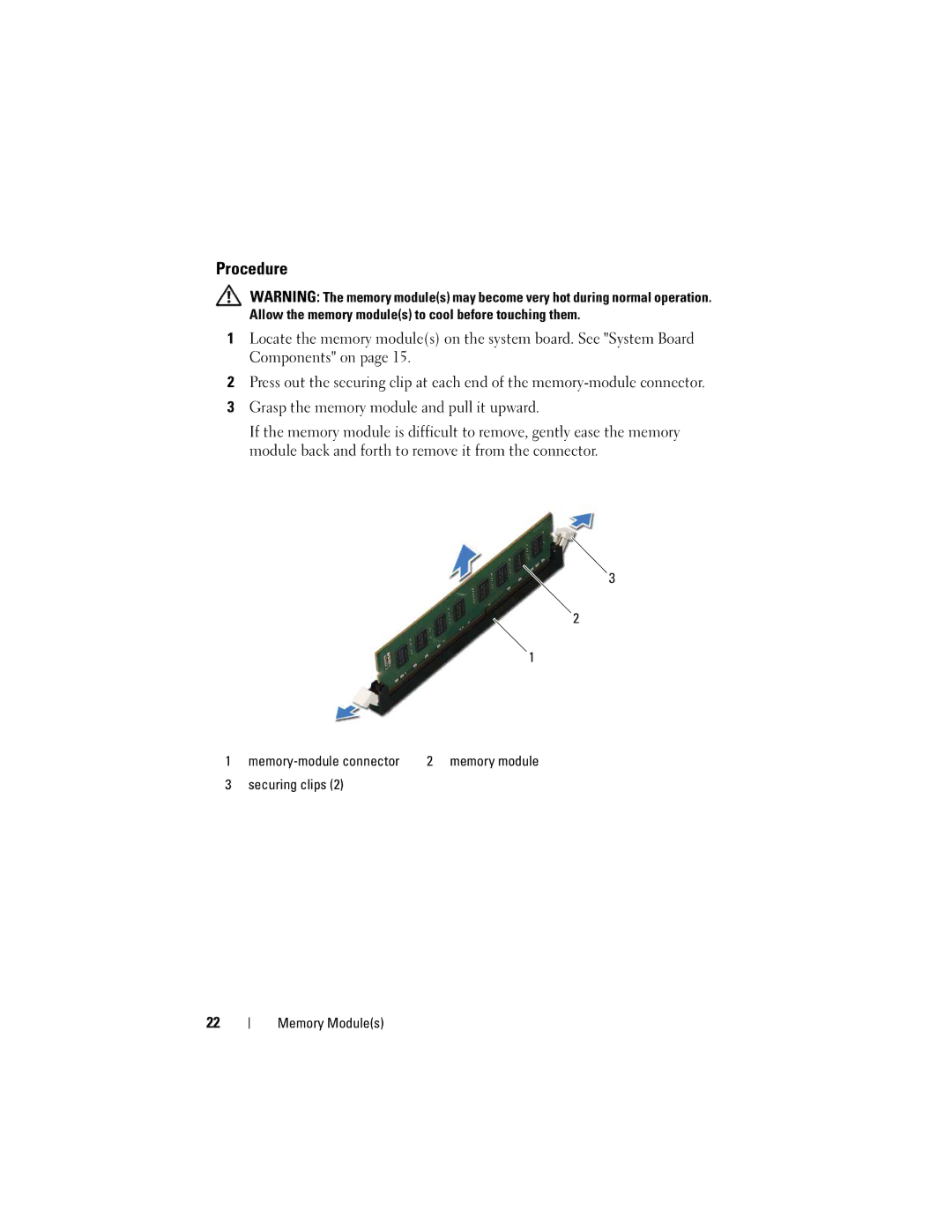 Dell 660S manual Memory-module connector 