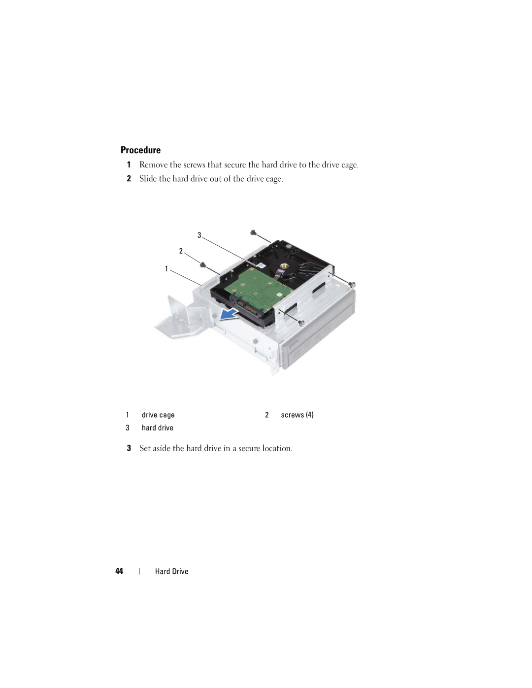 Dell 660S manual Set aside the hard drive in a secure location 