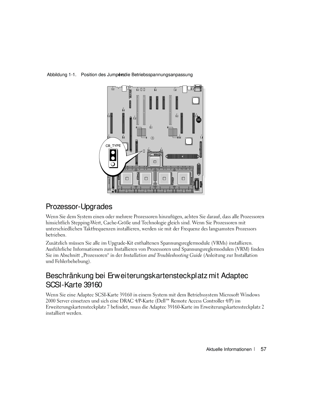 Dell 6800 manual Prozessor-Upgrades 