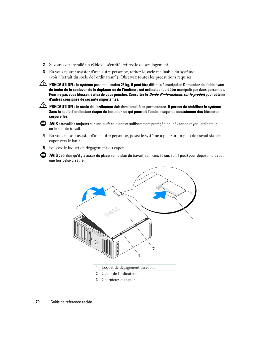 Dell 690 manual Guide de référence rapide 