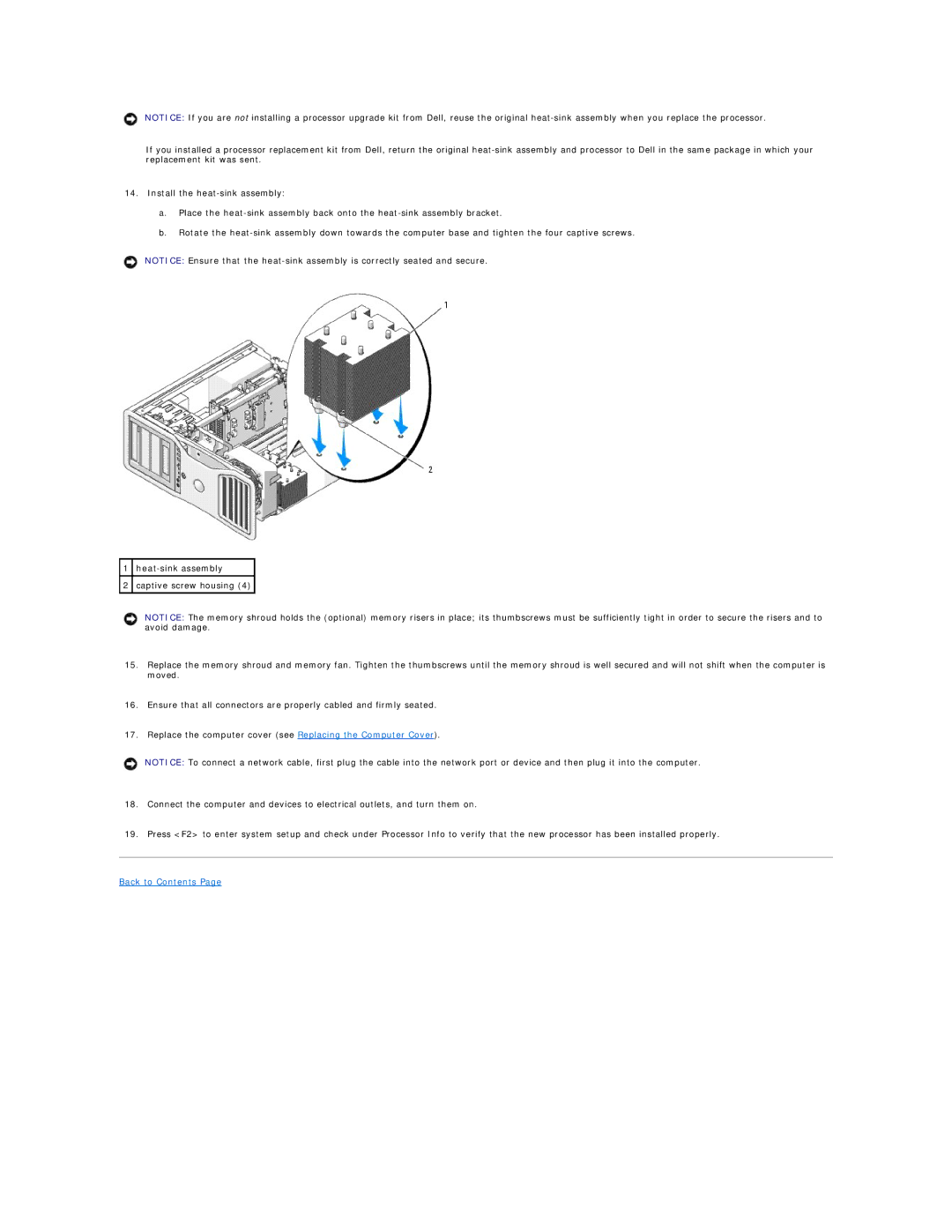 Dell 690 manual Back to Contents 