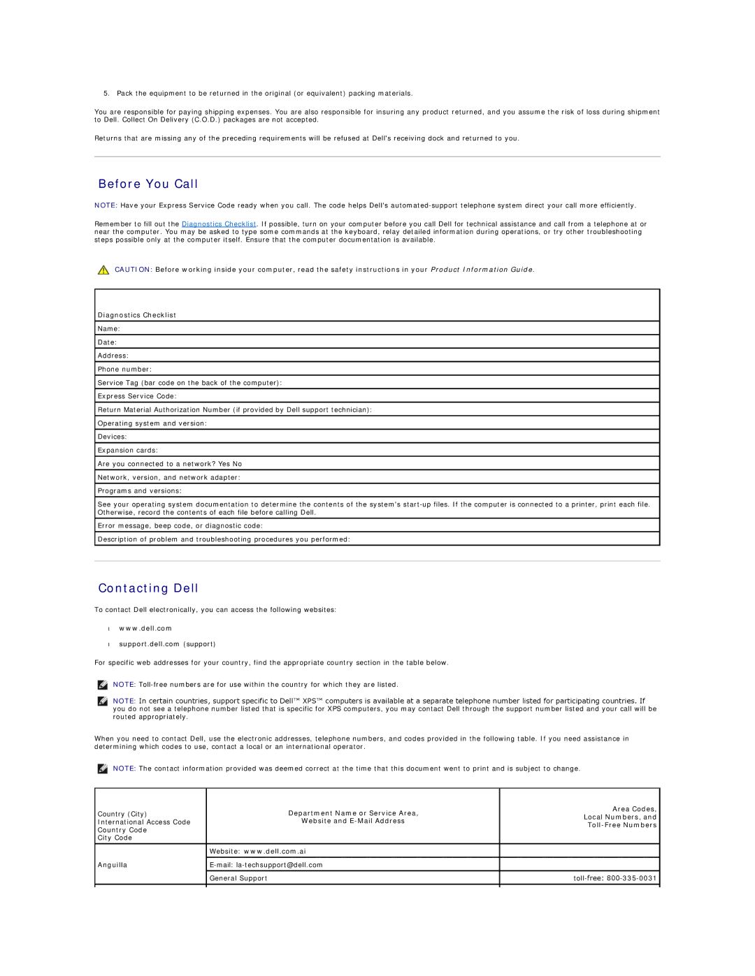 Dell 690 manual Before You Call, Contacting Dell 