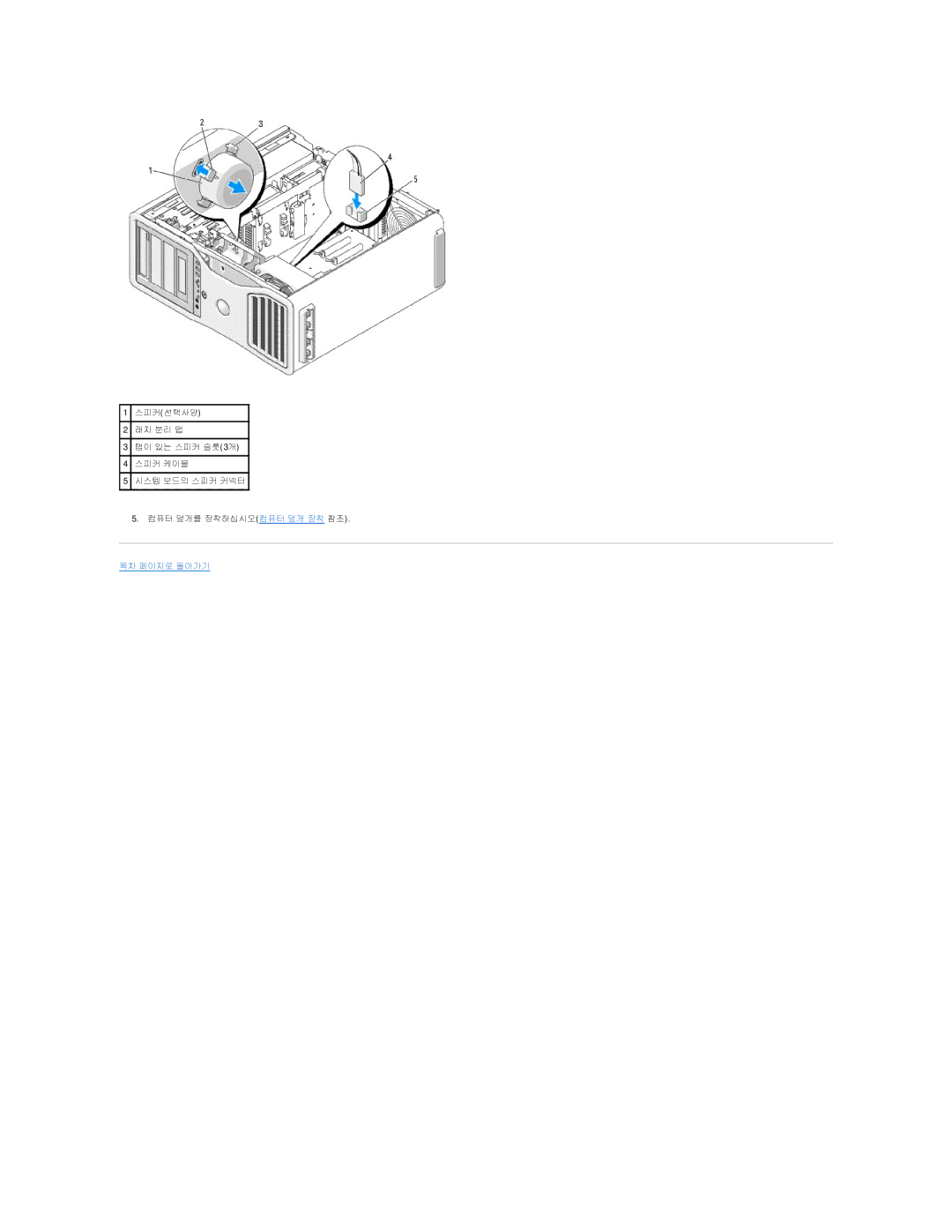 Dell 690 manual 목차 페이지로 돌아가기 