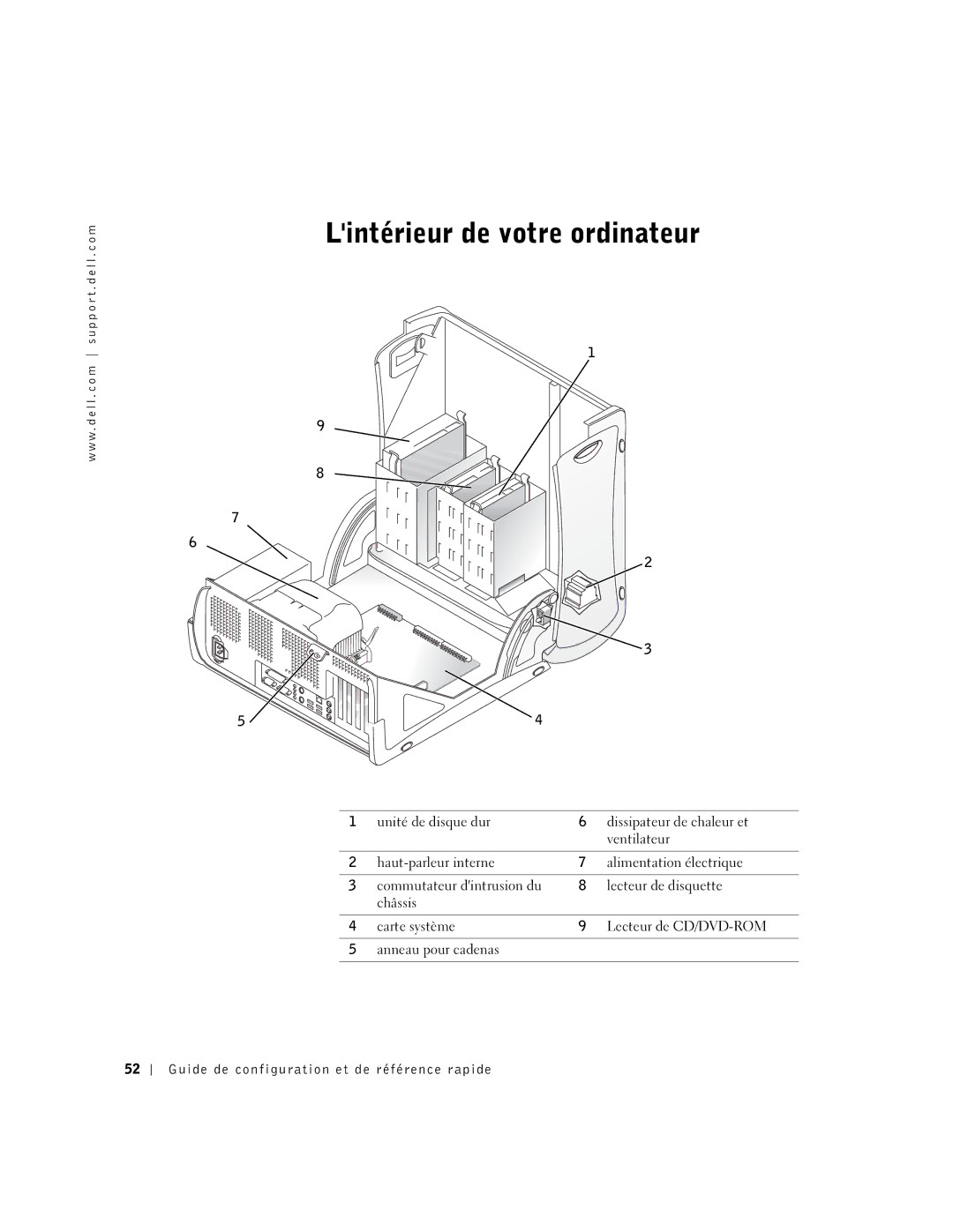 Dell 6T341 manual Lintérieur de votre ordinateur 