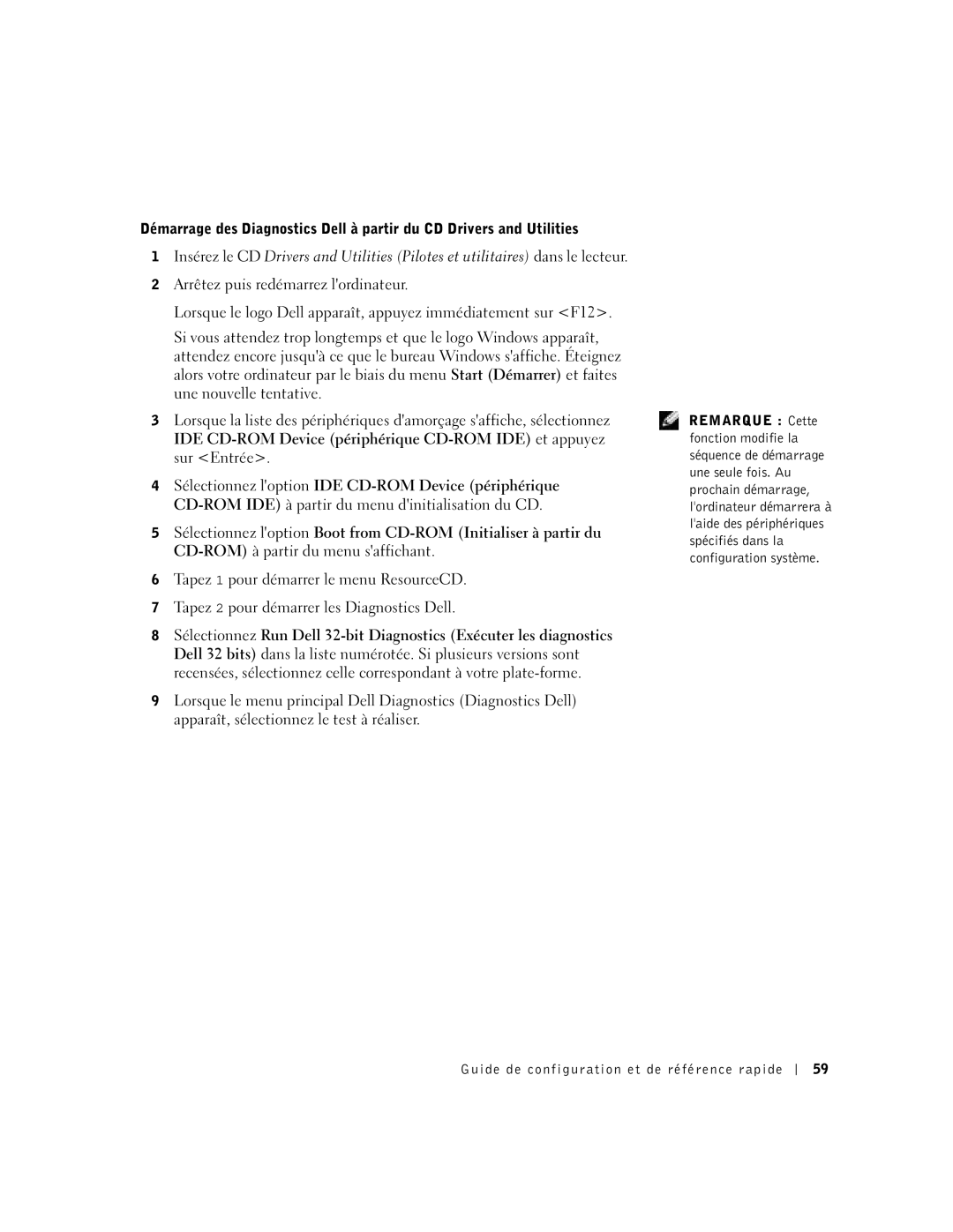 Dell 6T341 manual Guide de configuration et de référence rapide 