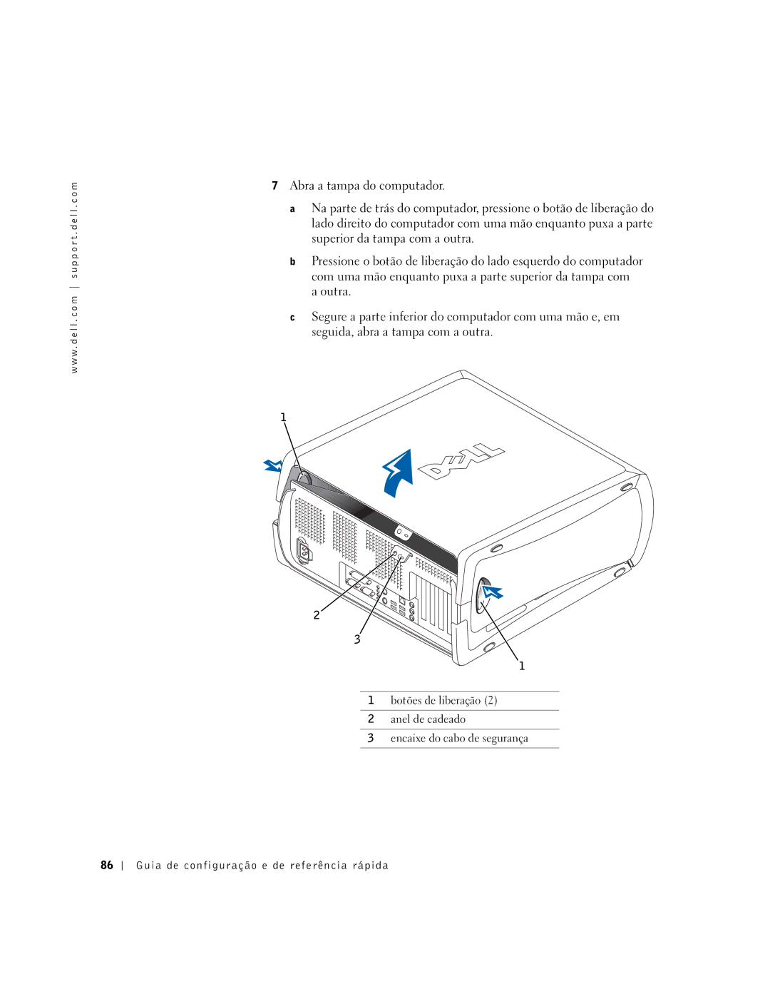 Dell 6T341 manual Guia de configuração e de referência rápida 