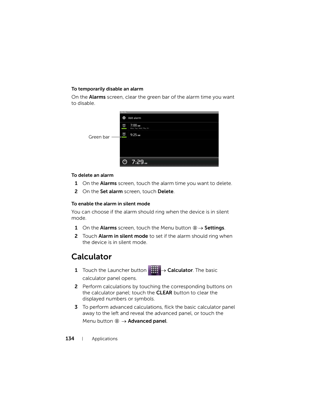 Dell 7 user manual Calculator 