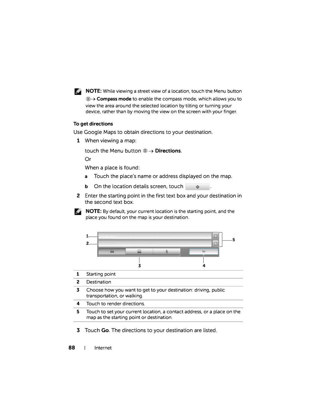 Dell 7 user manual To get directions 
