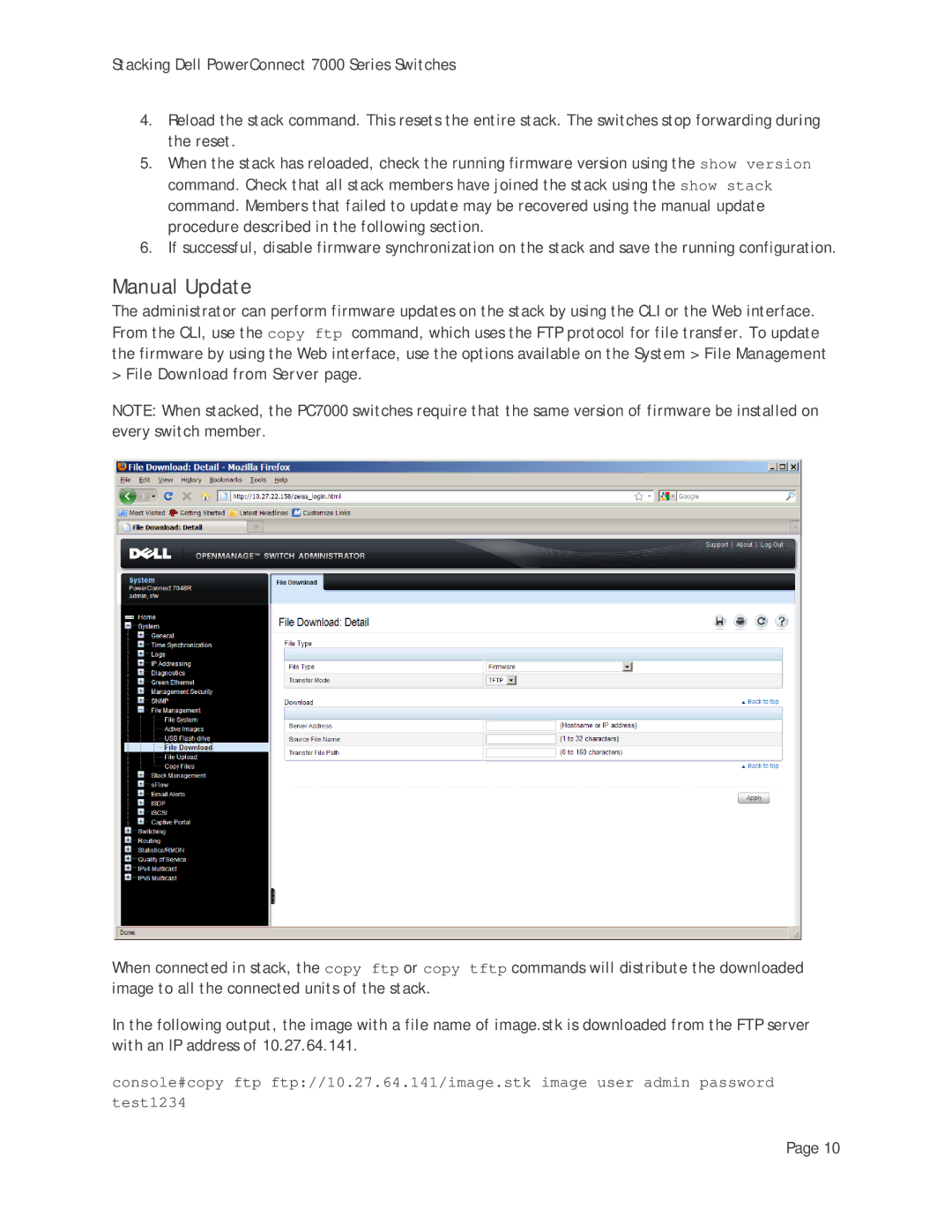 Dell 7000 Series manual Manual Update 