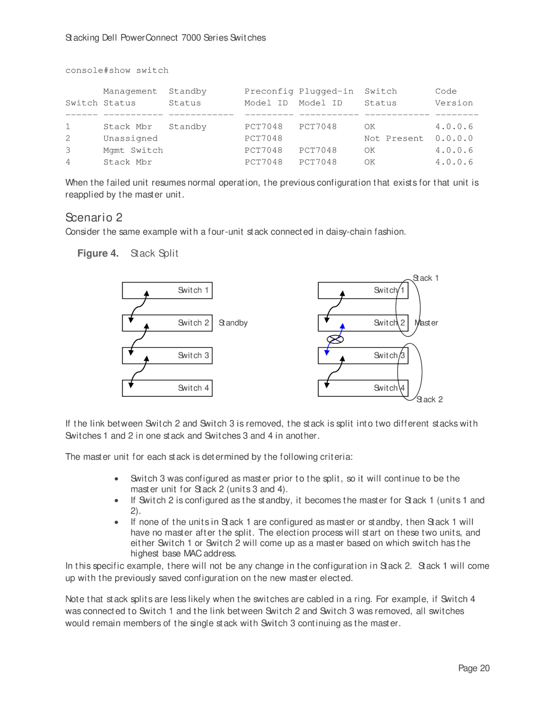 Dell 7000 Series manual Stack Split 