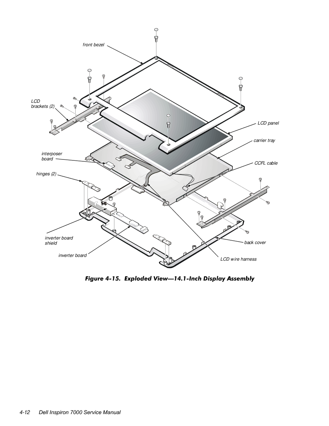 Dell 7000 manual 12HOO,QVSLURQ6HUYLFH0DQXDO 