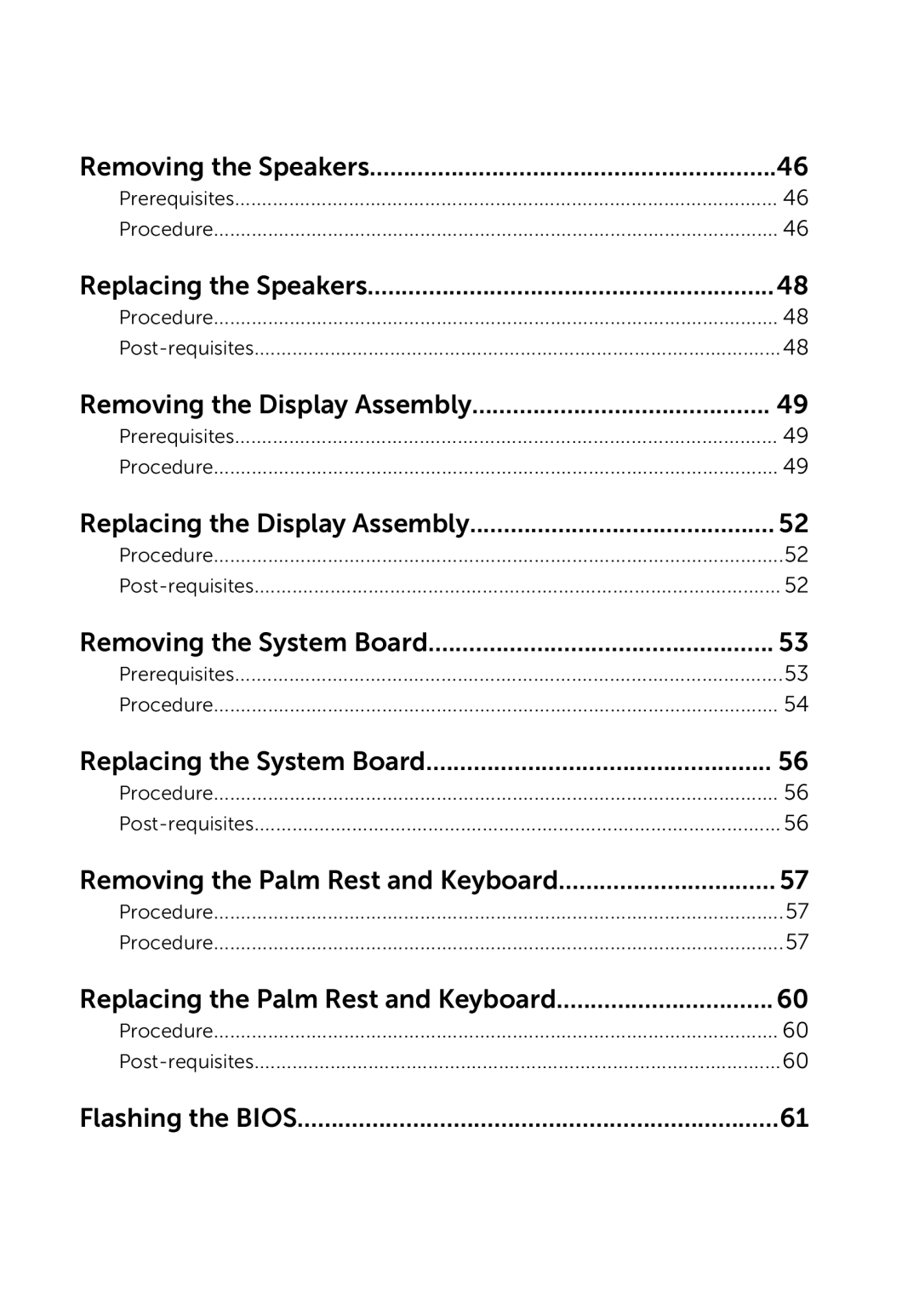 Dell 7000 service manual Removing the Speakers 