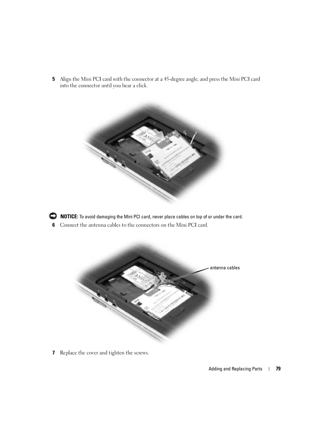 Dell 700M PP07S owner manual Replace the cover and tighten the screws 