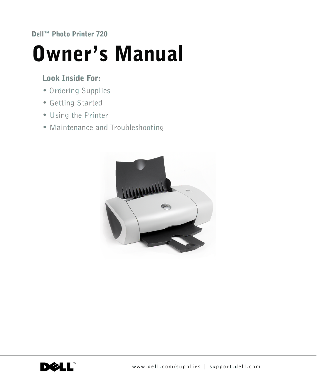 Dell 720 owner manual Look Inside For 