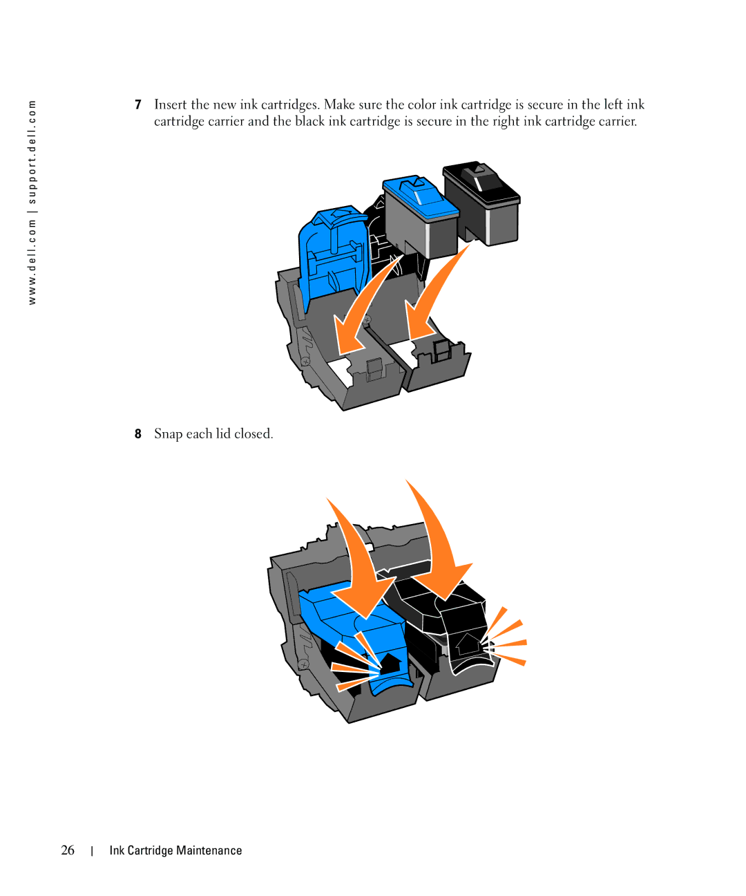 Dell 720 owner manual Ink Cartridge Maintenance 