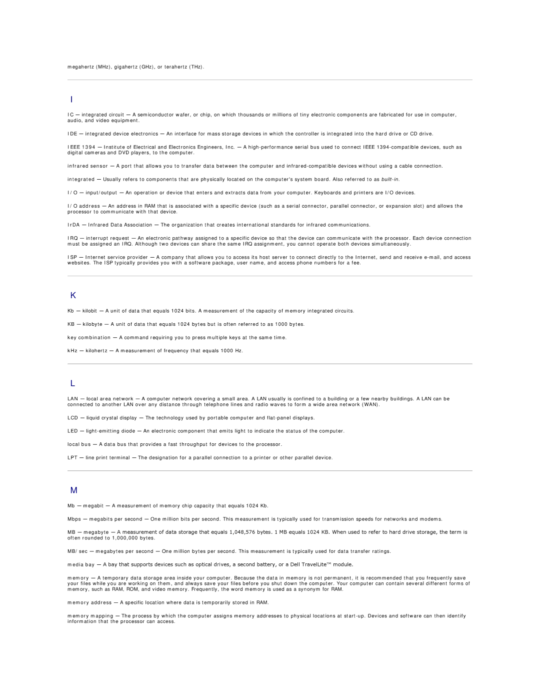 Dell 720H2C appendix 