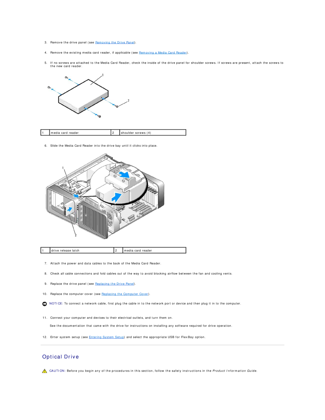 Dell 720H2C appendix Optical Drive 