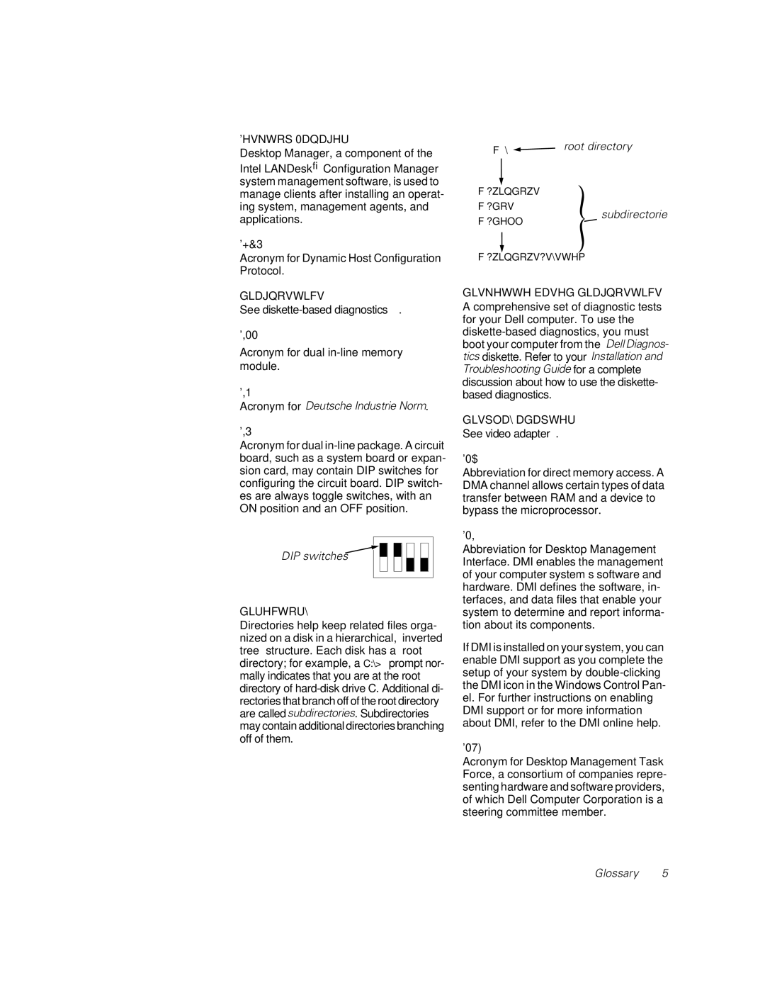 Dell 740N, 720N, 760N, 2385P manual HVNWRS0DQDJHU, Gldjqrvwlfv, Gluhfwru, Glvnhwwhedvhggldjqrvwlfv, Glvsod\Dgdswhu 